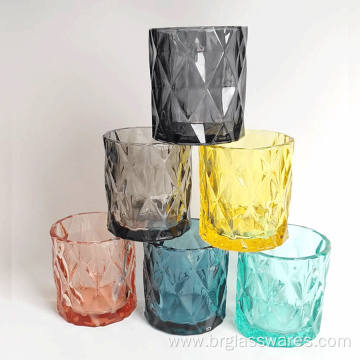 Diamond Candle Glass Jar for Candle Making